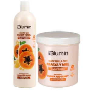 Blumin Papaia e miele Maschera 700ml + shampoo 1000ml