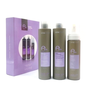 Eva Professional Pack E-Line Curly (Champú 300ml + Acondicionador 300ml + Ultra Rizzi Mouse 200ml)