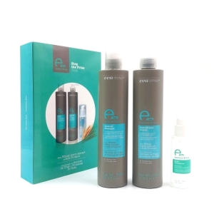 Eva Professional Pack E-Line Frizz Control (Champú 300ml + Acondicionador 300ml + Tratamiento de puntas 50ml)